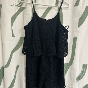 Black Lace Romper